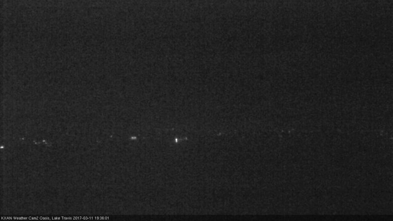 Lake Travis webcam, March 11, 2017 7:05 PM CT