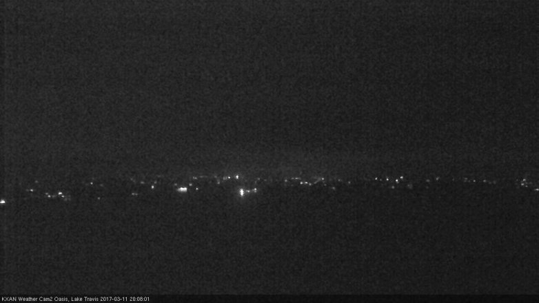 Lake Travis webcam, March 11, 2017 7:15 PM CT