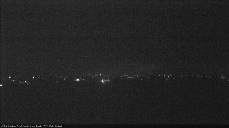 Lake Travis webcam, March 11, 2017 7:20 PM CT