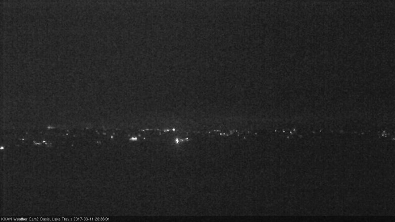Lake Travis webcam, March 11, 2017 7:55 PM CT