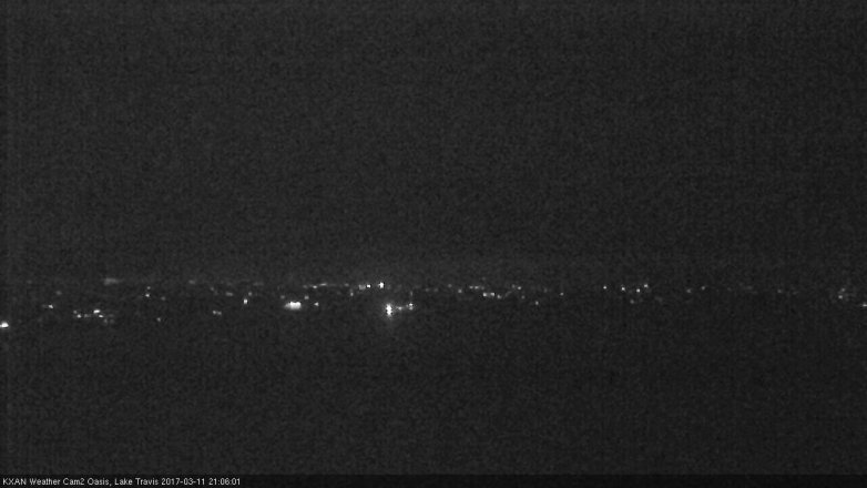 Lake Travis webcam, March 11, 2017 8:15 PM CT