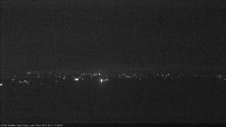 Lake Travis webcam, March 11, 2017 8:25 PM CT