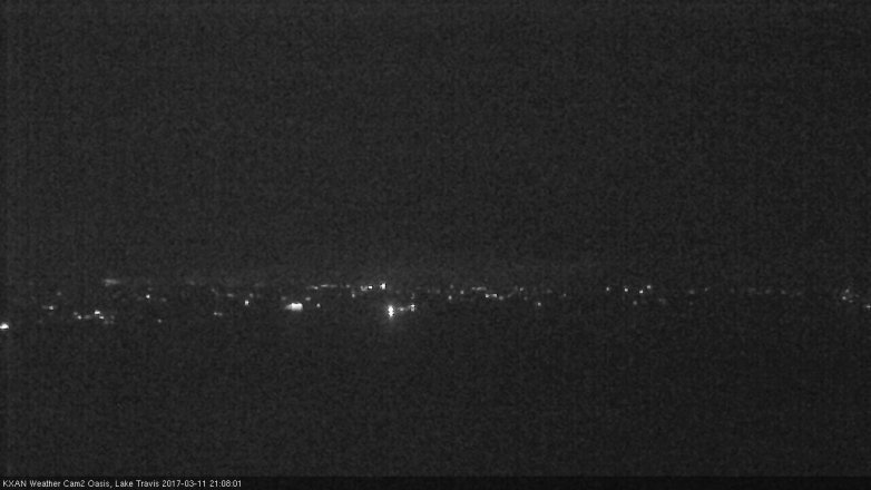 Lake Travis webcam, March 11, 2017 8:35 PM CT
