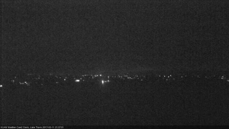 Lake Travis webcam, March 11, 2017 8:40 PM CT