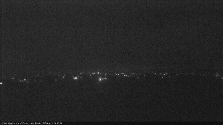 Lake Travis webcam, March 11, 2017 8:55 PM CT