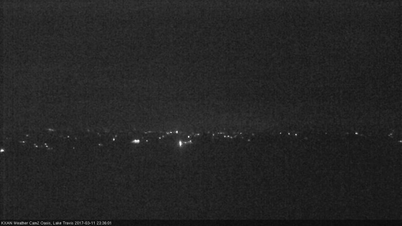Lake Travis webcam, March 11, 2017 11:00 PM CT
