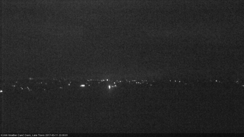Lake Travis webcam, March 11, 2017 11:05 PM CT