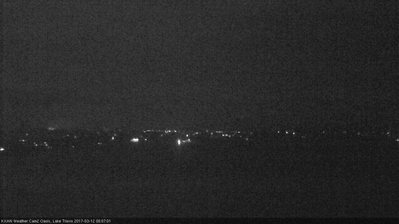Lake Travis webcam, March 11, 2017 11:15 PM CT
