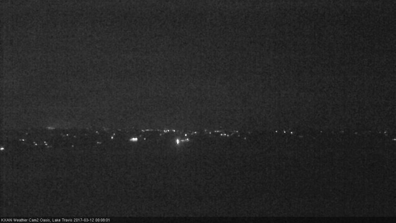 Lake Travis webcam, March 11, 2017 11:35 PM CT
