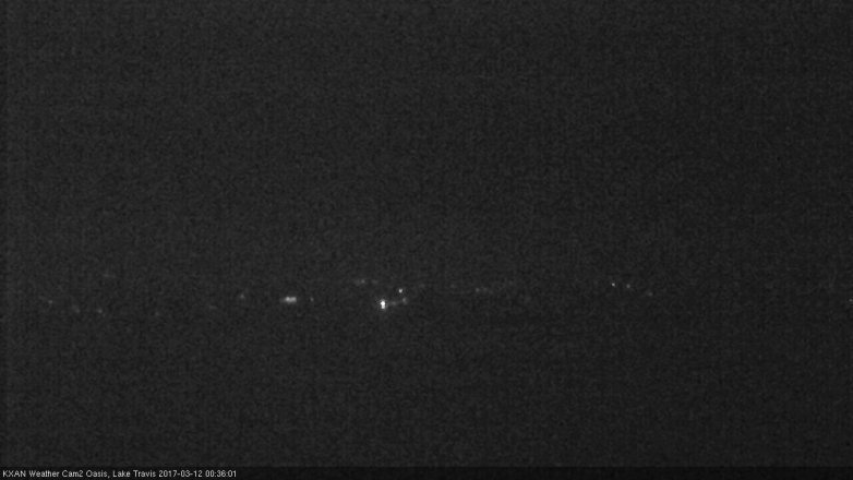 Lake Travis webcam, March 11, 2017 11:40 PM CT