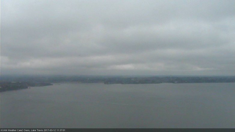 Lake Travis webcam, March 12, 2017 11:05 AM CT