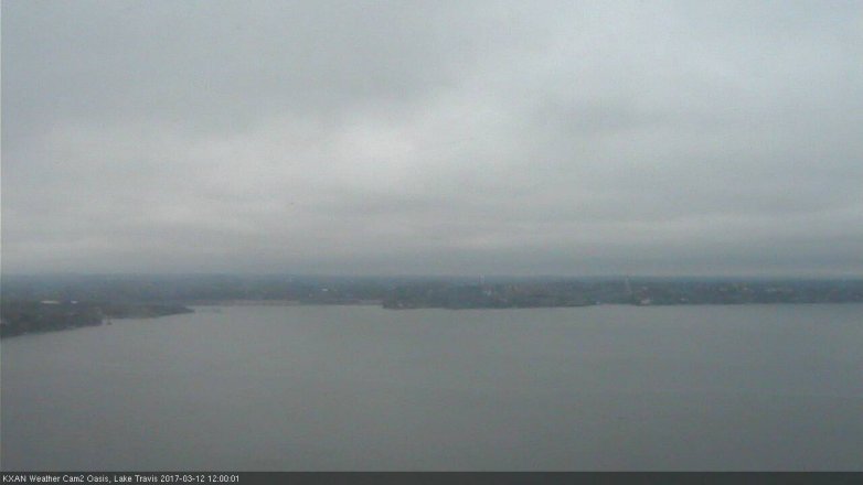 Lake Travis webcam, March 12, 2017 11:15 AM CT