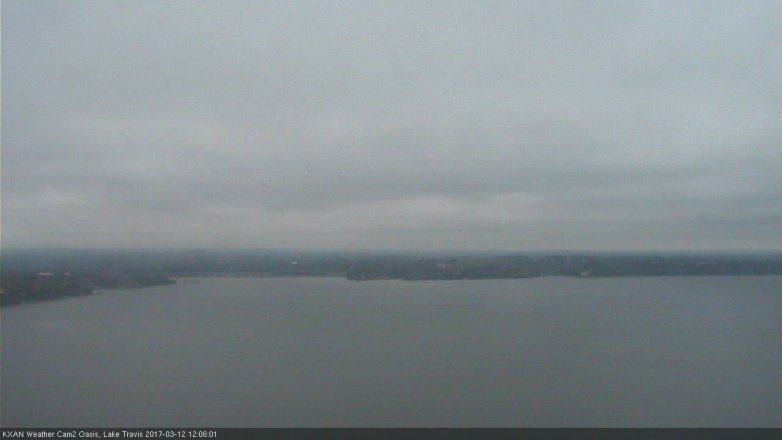 Lake Travis webcam, March 12, 2017 11:30 AM CT