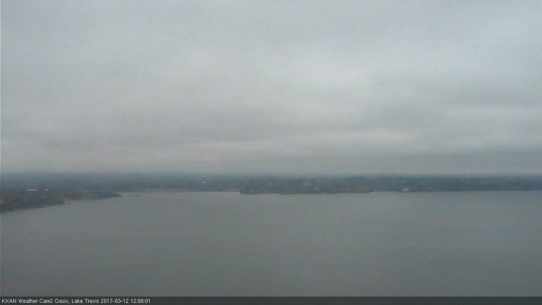 Lake Travis webcam, March 12, 2017 11:35 AM CT