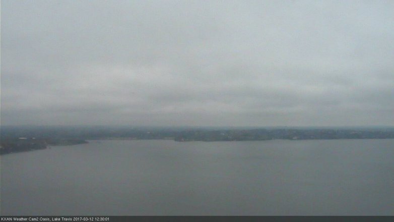 Lake Travis webcam, March 12, 2017 11:45 AM CT