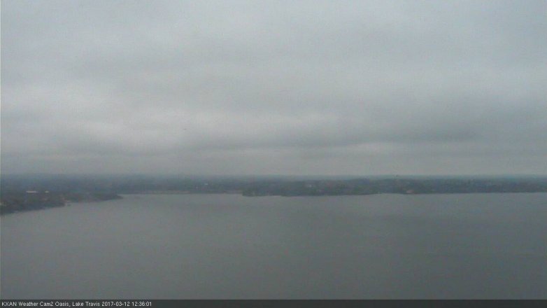 Lake Travis webcam, March 12, 2017 11:50 AM CT
