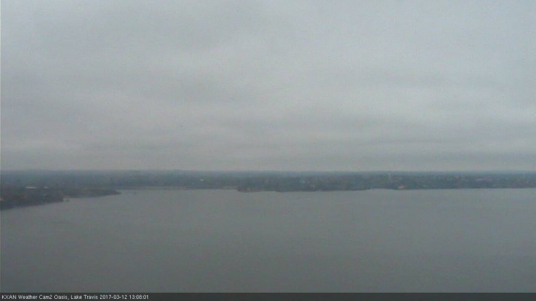 Lake Travis webcam, March 12, 2017 12:15 PM CT