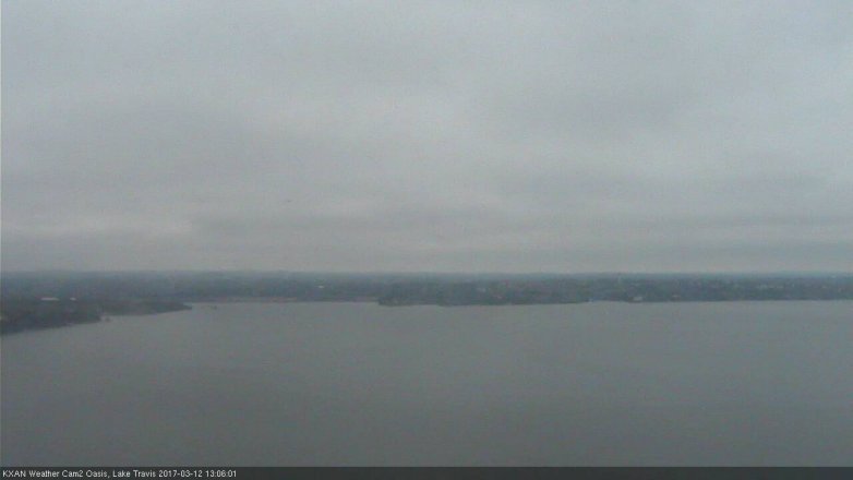 Lake Travis webcam, March 12, 2017 12:30 PM CT