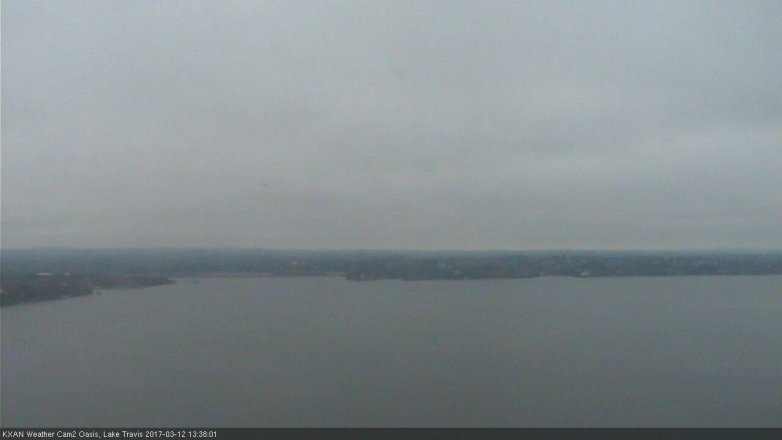 Lake Travis webcam, March 12, 2017 12:55 PM CT