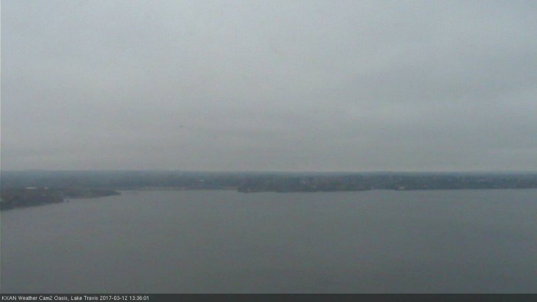 Lake Travis webcam, March 12, 2017 1:00 PM CT