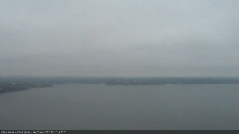 Lake Travis webcam, March 12, 2017 1:35 PM CT