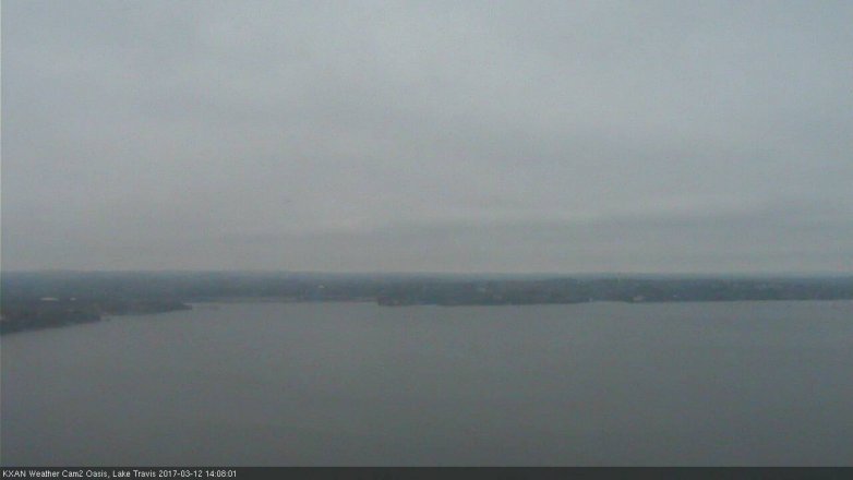 Lake Travis webcam, March 12, 2017 1:40 PM CT
