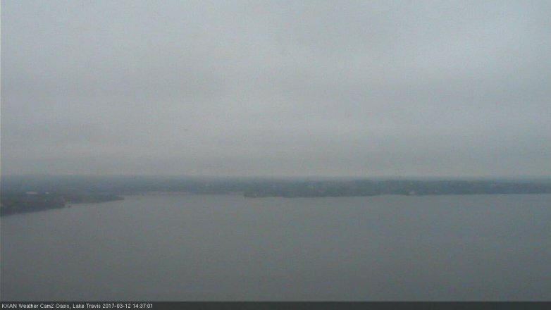 Lake Travis webcam, March 12, 2017 2:00 PM CT