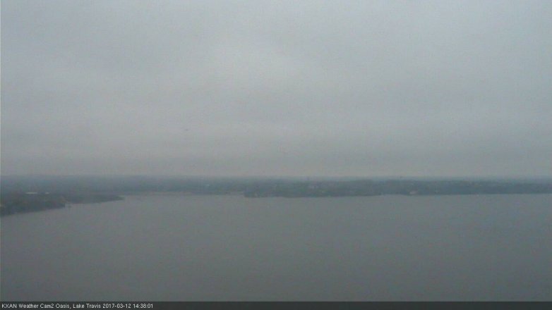 Lake Travis webcam, March 12, 2017 2:10 PM CT