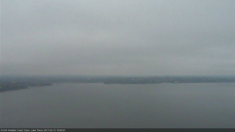 Lake Travis webcam, March 12, 2017 2:25 PM CT
