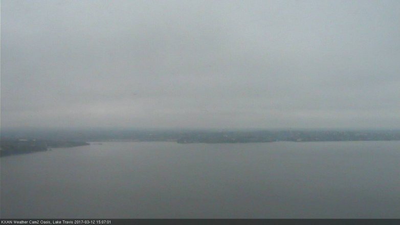 Lake Travis webcam, March 12, 2017 2:35 PM CT
