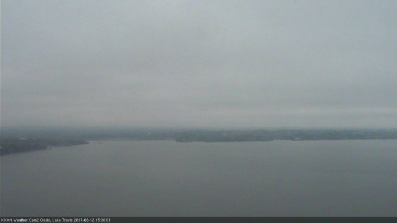 Lake Travis webcam, March 12, 2017 2:50 PM CT