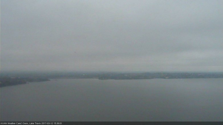 Lake Travis webcam, March 12, 2017 2:55 PM CT