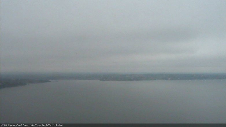 Lake Travis webcam, March 12, 2017 3:00 PM CT