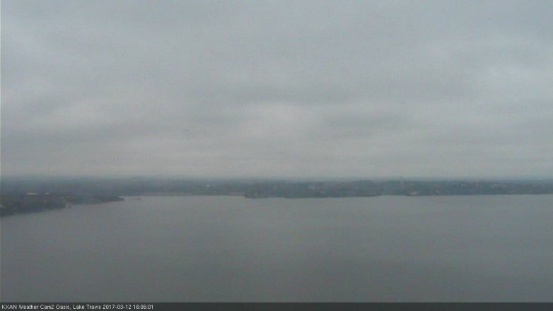Lake Travis webcam, March 12, 2017 3:10 PM CT
