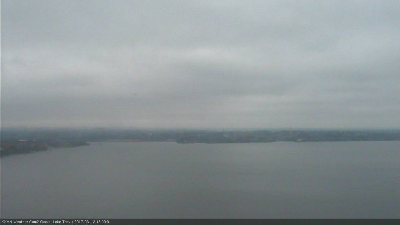 Lake Travis webcam, March 12, 2017 3:15 PM CT