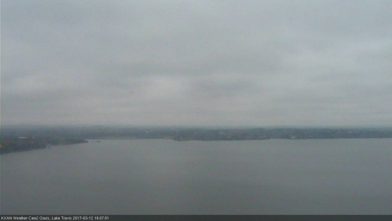 Lake Travis webcam, March 12, 2017 3:35 PM CT