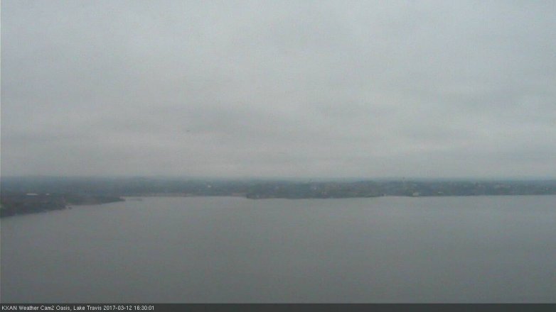 Lake Travis webcam, March 12, 2017 3:45 PM CT