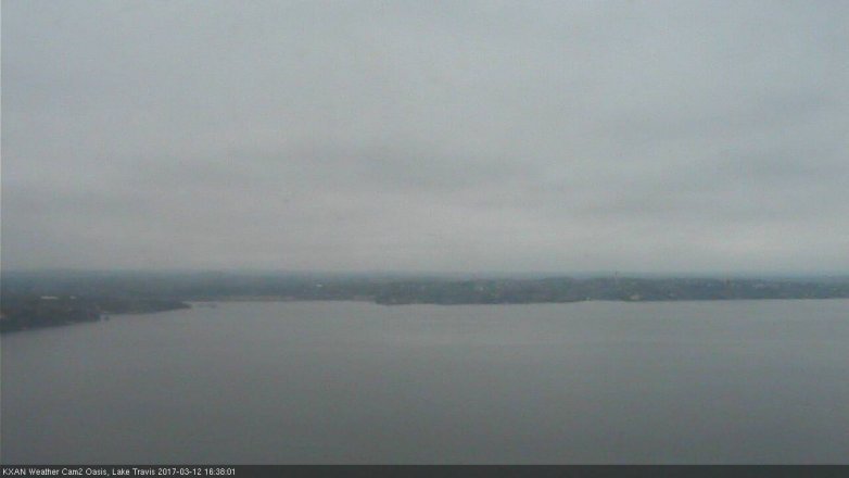 Lake Travis webcam, March 12, 2017 4:10 PM CT