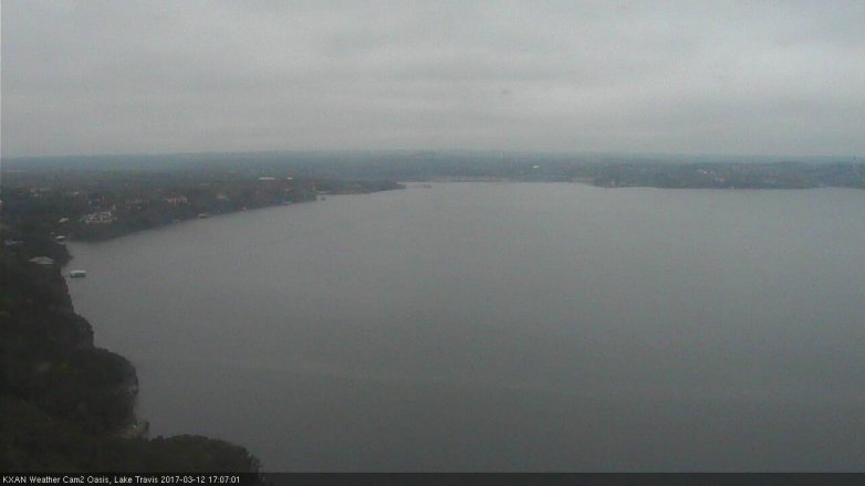 Lake Travis webcam, March 12, 2017 4:20 PM CT