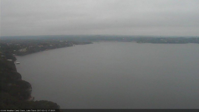 Lake Travis webcam, March 12, 2017 4:45 PM CT