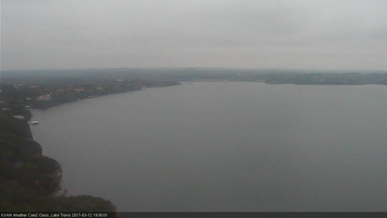 Lake Travis webcam, March 12, 2017 6:10 PM CT