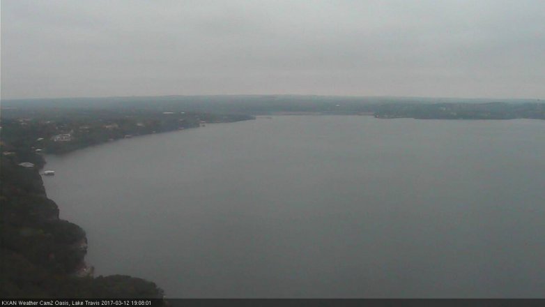 Lake Travis webcam, March 12, 2017 6:15 PM CT