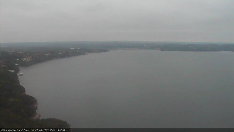 Lake Travis webcam, March 12, 2017 6:25 PM CT