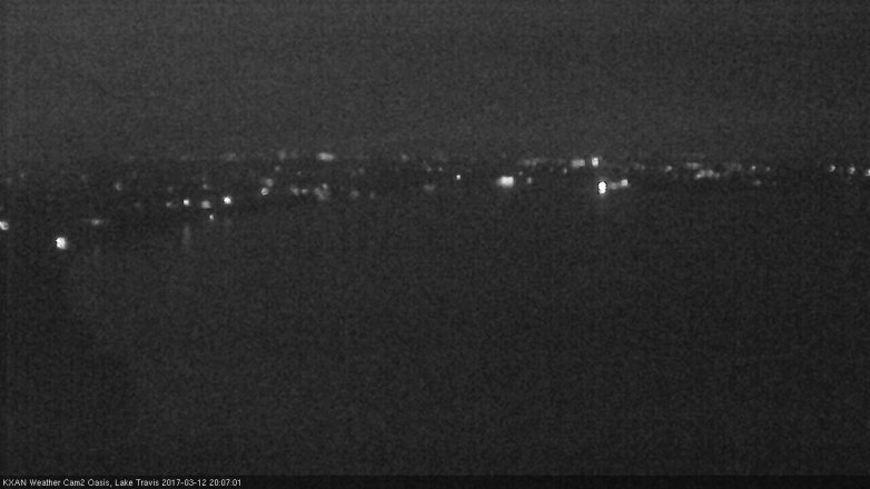 Lake Travis webcam, March 12, 2017 7:10 PM CT