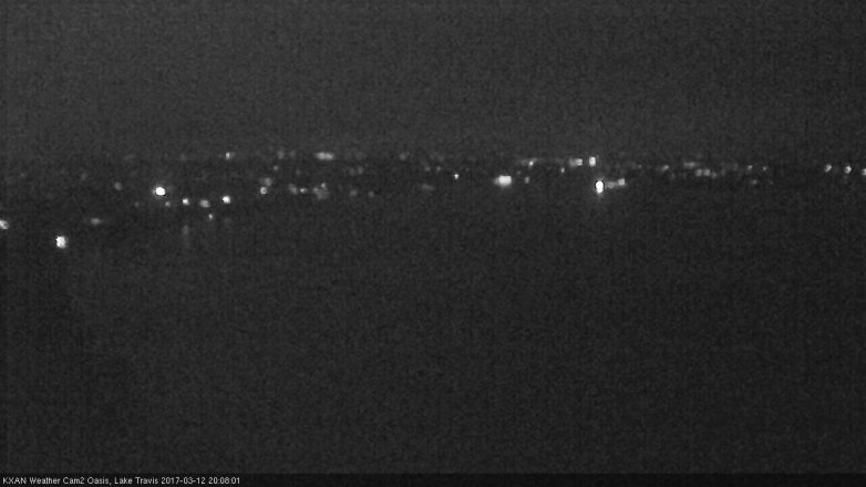 Lake Travis webcam, March 12, 2017 7:35 PM CT
