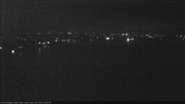 Lake Travis webcam, March 12, 2017 8:05 PM CT
