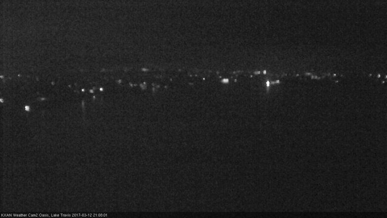 Lake Travis webcam, March 12, 2017 8:35 PM CT