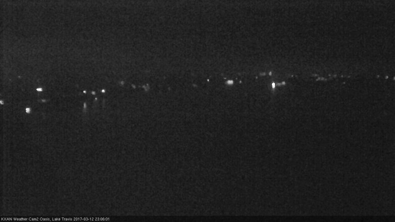 Lake Travis webcam, March 12, 2017 10:10 PM CT