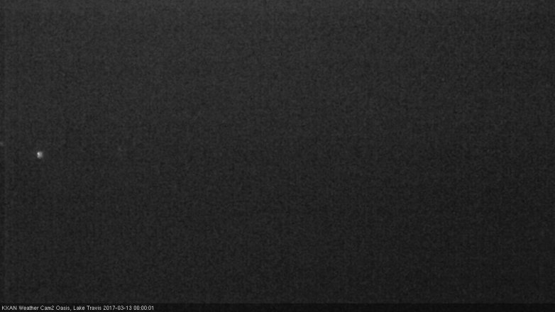 Lake Travis webcam, March 12, 2017 11:15 PM CT