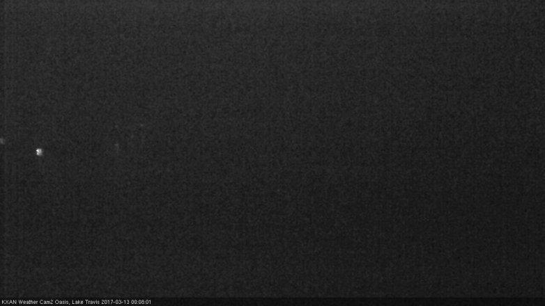 Lake Travis webcam, March 12, 2017 11:25 PM CT